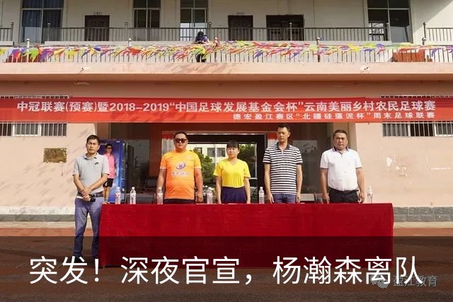 突发！深夜官宣，杨瀚森离队